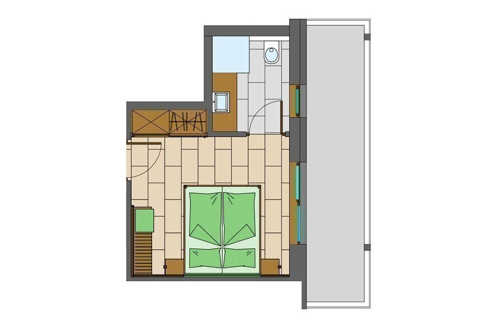 Room Gaisjoch Floor plan